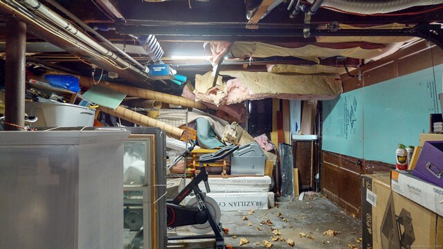 view of storage area