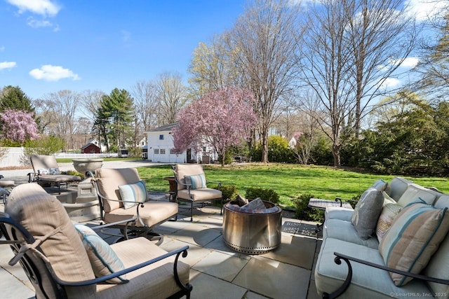 101 N Main St, Essex, CT 06426 - view of patio with an outdoor living space