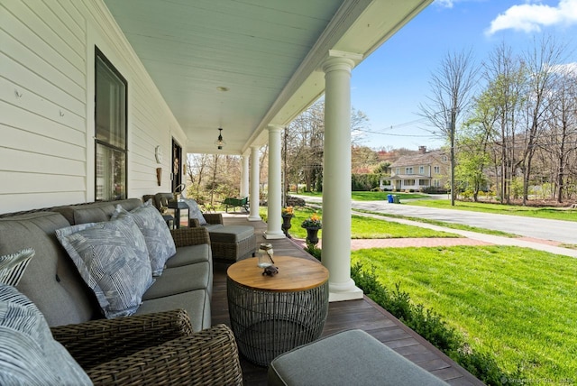 101 N Main St, Essex, CT 06426 - view of patio featuring a porch
