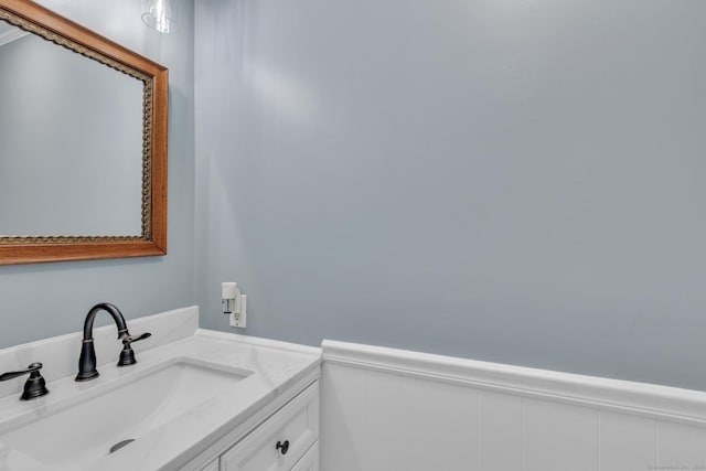 bathroom featuring vanity