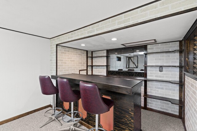 246 Sea Hill Rd, North Branford, CT 06471 - kitchen featuring baseboards and carpet