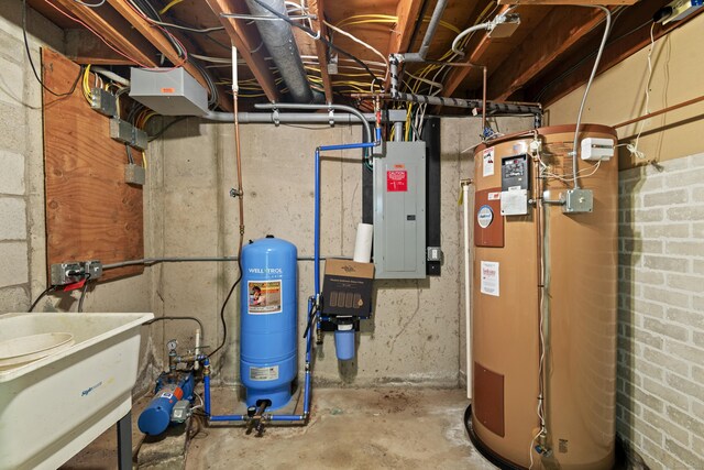 246 Sea Hill Rd, North Branford, CT 06471 - utilities featuring electric panel and water heater