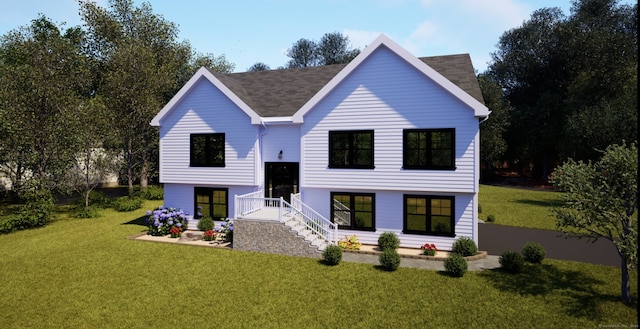 4 Old Neversink Rd, Danbury, CT 06811 - back of property with a lawn and a shingled roof