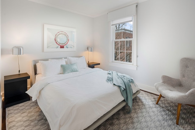 2 Mead St Unit 20, New Canaan, CT 06840 - bedroom featuring ornamental molding and baseboards
