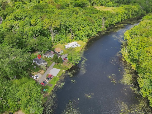 538 Winthrop Rd Unit 5, Deep River, CT 06417 - drone / aerial view of a nearby body of water and a heavily wooded area