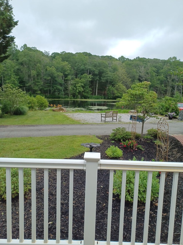 538 Winthrop Rd Unit 5, Deep River, CT 06417 - view of green lawn with a wooded view