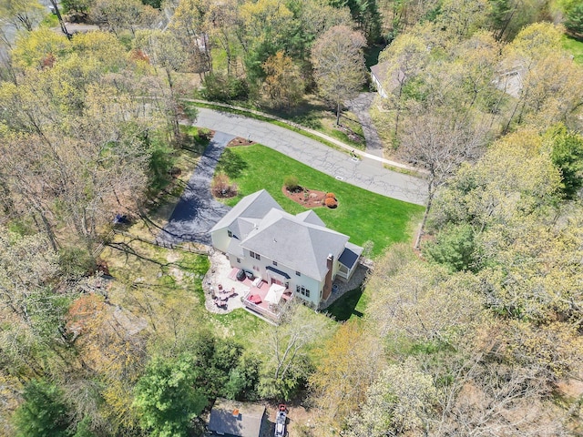aerial view with a view of trees