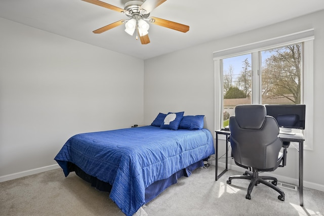 2 Goodhill Rd, New Milford, CT 06776 - carpeted bedroom featuring ceiling fan and baseboards