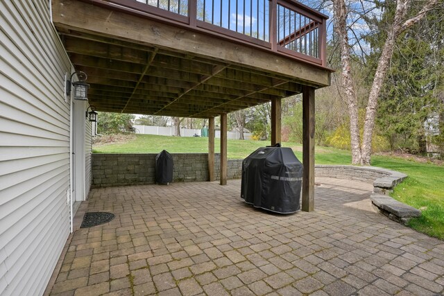 2 Goodhill Rd, New Milford, CT 06776 - view of patio with a deck and area for grilling