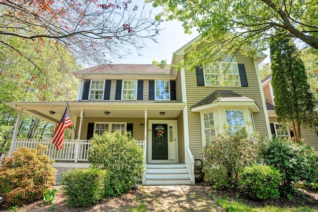 view of front of house featuring a porch