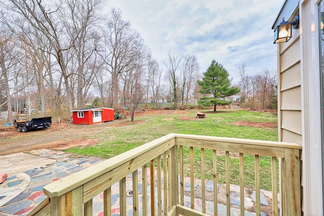 46 Sperry Dr, Guilford, CT 06437 - deck with a yard and an outdoor structure