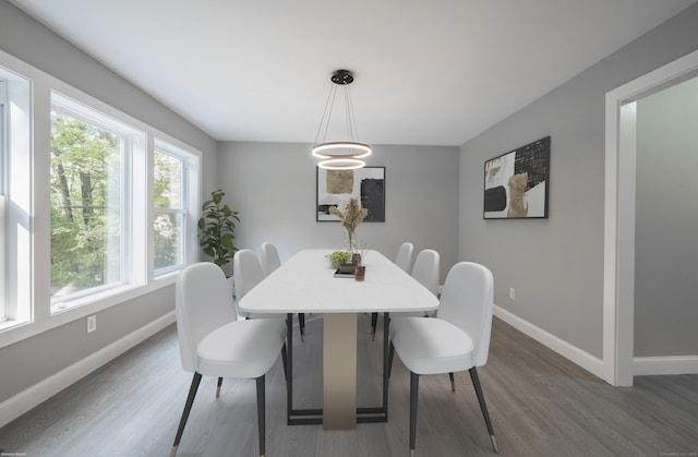 43 Moose Hill Rd, Trumbull, CT 06611 - dining space with wood finished floors and baseboards
