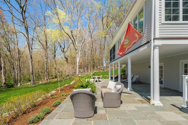 6 Wahackme Ln, New Canaan, CT 06840 - view of patio