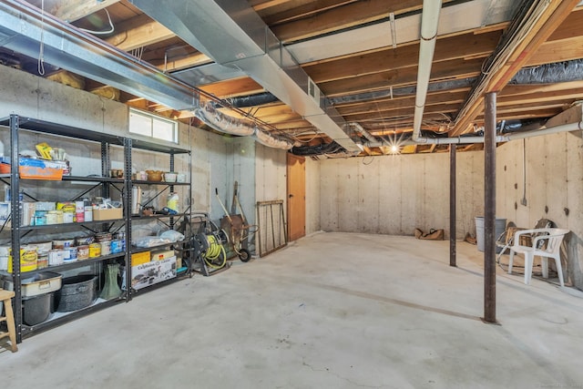 view of basement