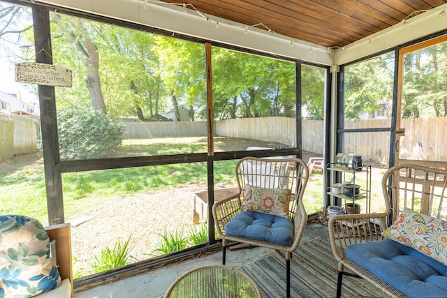 sunroom / solarium with plenty of natural light