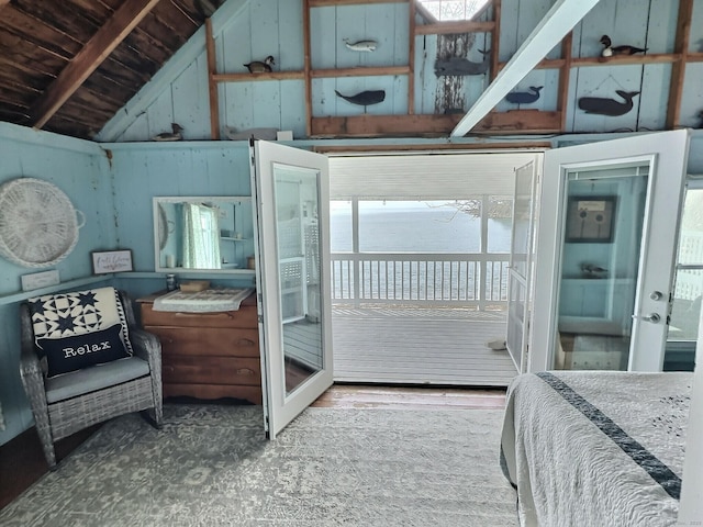 15 Beckett Ave, Branford, CT 06405 - bedroom featuring access to outside and vaulted ceiling