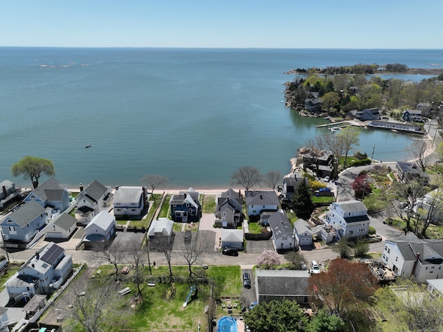 15 Beckett Ave, Branford, CT 06405 - birds eye view of property featuring a water view and a residential view