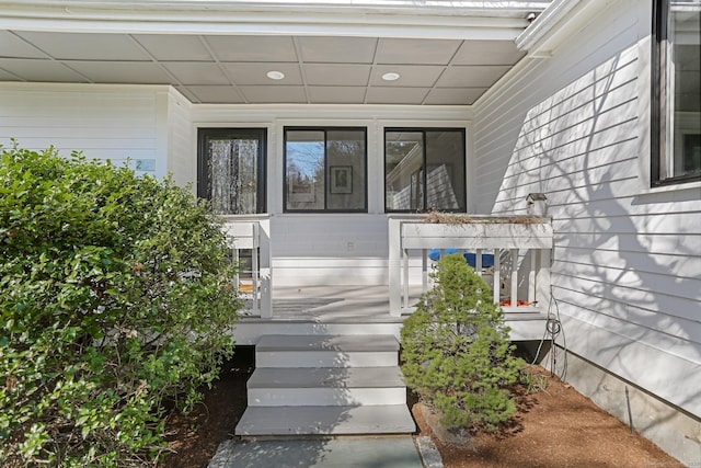 2 Donald Dr, Westport, CT 06880 - doorway to property with a porch