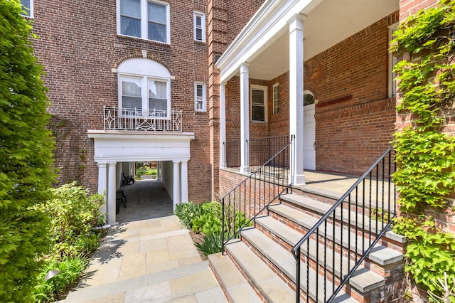 70 Strawberry Hill Ave Apt 3-2A, Stamford, CT 06902 - doorway to property with a porch and brick siding