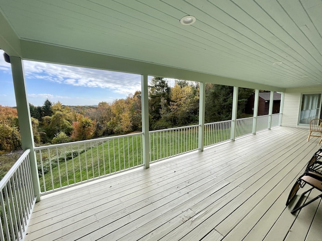 205 Arch Bridge Rd, Bethlehem, CT 06751 - deck with a lawn