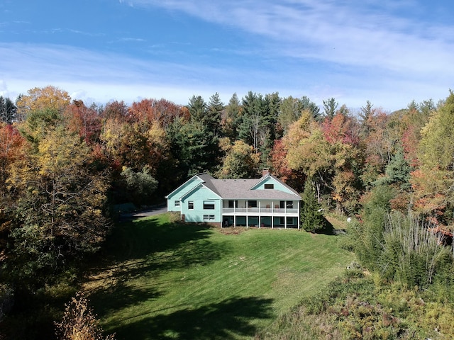 205 Arch Bridge Rd, Bethlehem, CT 06751 - aerial view of property and surrounding area featuring a forest