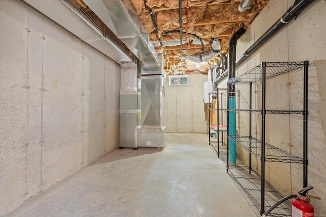 54 Edgerton Rd, Granby, CT 06090 - unfinished basement with heating unit