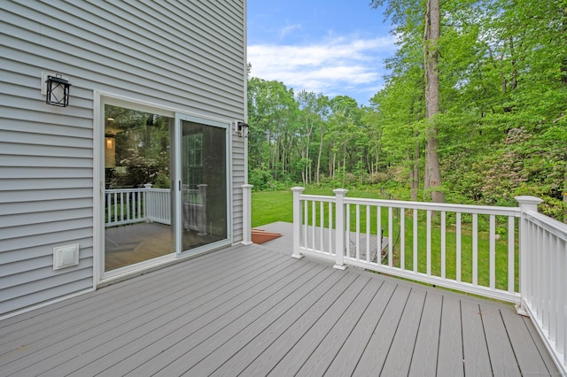 54 Edgerton Rd, Granby, CT 06090 - wooden terrace with a yard