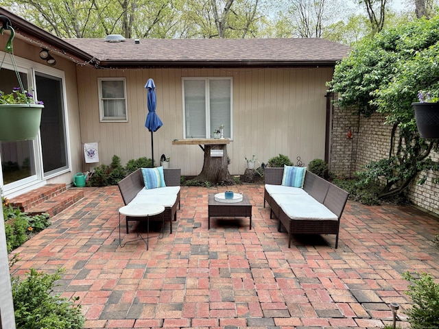 64 Sherwood Ln, Norwich, CT 06360 - view of patio / terrace with an outdoor hangout area