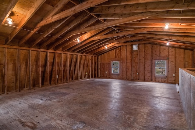 attic with a healthy amount of sunlight