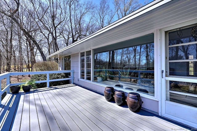 view of wooden terrace