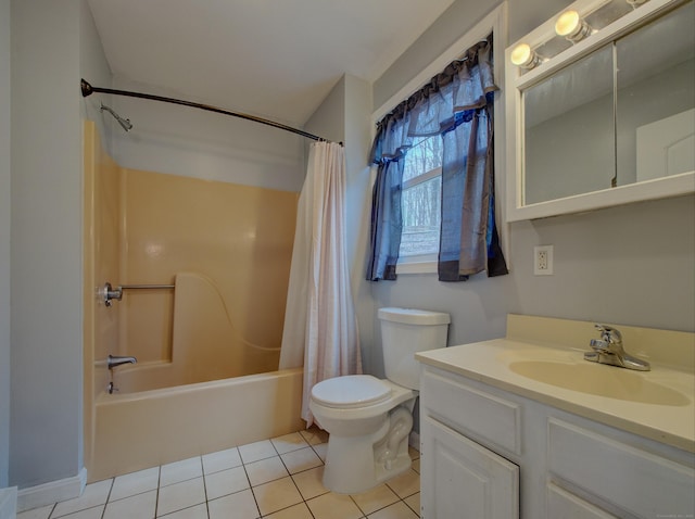 10 Versailles Rd, Lisbon, CT 06351 - full bath featuring vanity, shower / bath combination with curtain, toilet, and tile patterned flooring