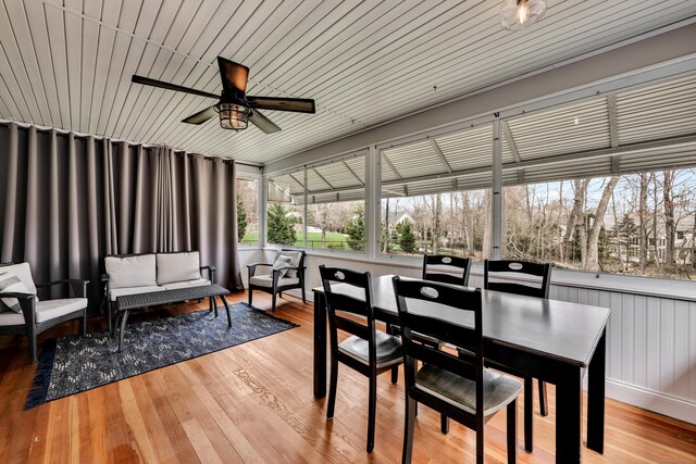 view of sunroom