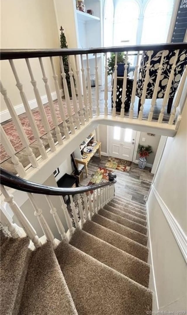 view of stairs