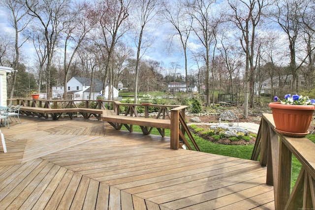 33 Pequot Trl, Westport, CT 06880 - wooden terrace featuring outdoor dining space