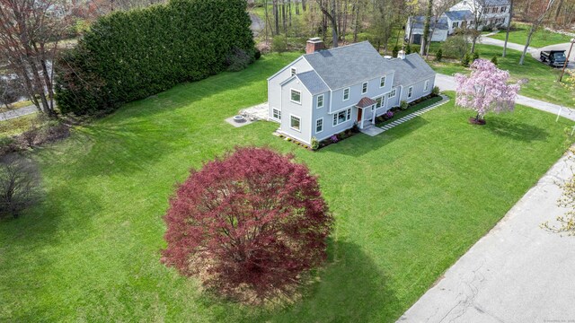 4 Rabbit Ln, Darien, CT 06820 - birds eye view of property