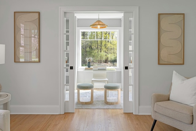 4 Rabbit Ln, Darien, CT 06820 - doorway with wood finished floors and baseboards