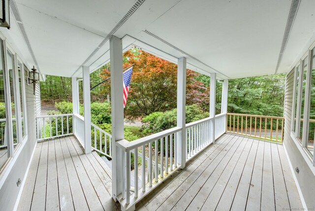 615 Jackson St, Thomaston, CT 06787 - view of wooden porch