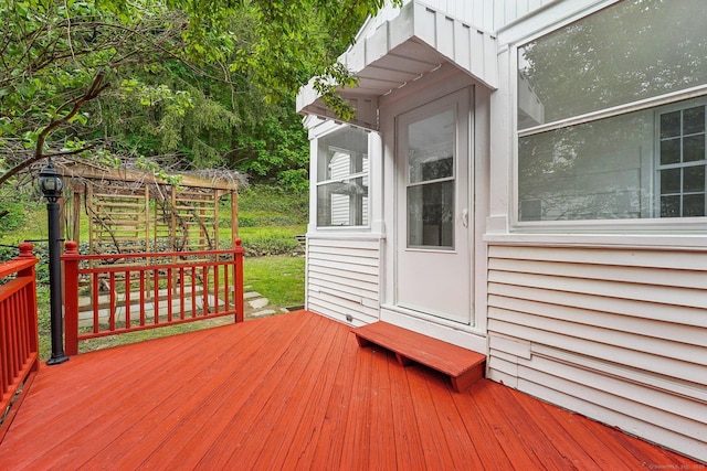 view of deck