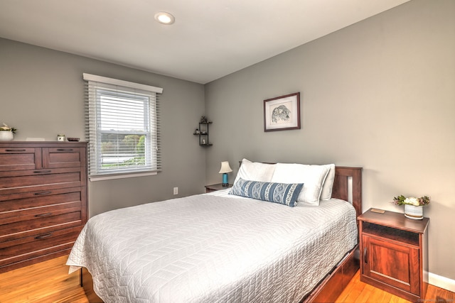 245 Paradise Ave, Hamden, CT 06514 - bedroom with light wood-type flooring, recessed lighting, and baseboards