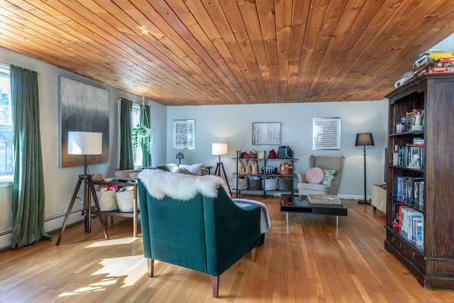 43 Greene Ave, North Canaan, CT 06018 - living area featuring wood finished floors and wood ceiling