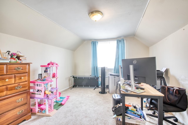 203 Westminster St, Hartford, CT 06112 - office area with lofted ceiling and light colored carpet