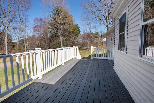 95 Hop Brook Rd, Simsbury, CT 06070 - wooden terrace featuring a lawn