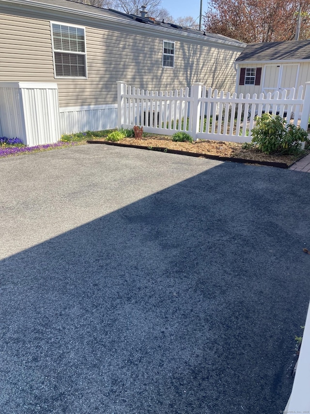 exterior space featuring fence private yard