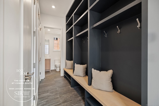 102 Compo Rd S, Westport, CT 06880 - mudroom with recessed lighting