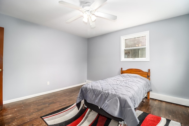 594 Barrack Hill Rd, Ridgefield, CT 06877 - bedroom with wood finished floors, baseboards, and ceiling fan
