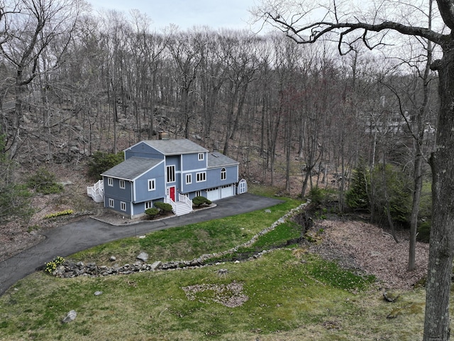 594 Barrack Hill Rd, Ridgefield, CT 06877 - aerial view of property and surrounding area featuring a forest