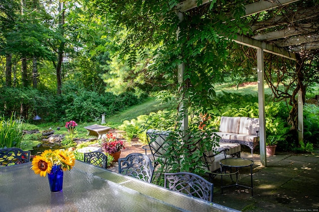341 Housatonic River Rd, Salisbury, CT 06068 - view of patio featuring outdoor dining area