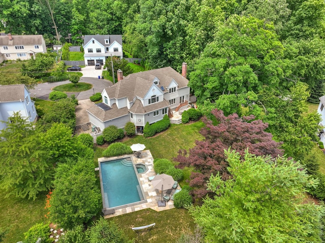 birds eye view of property