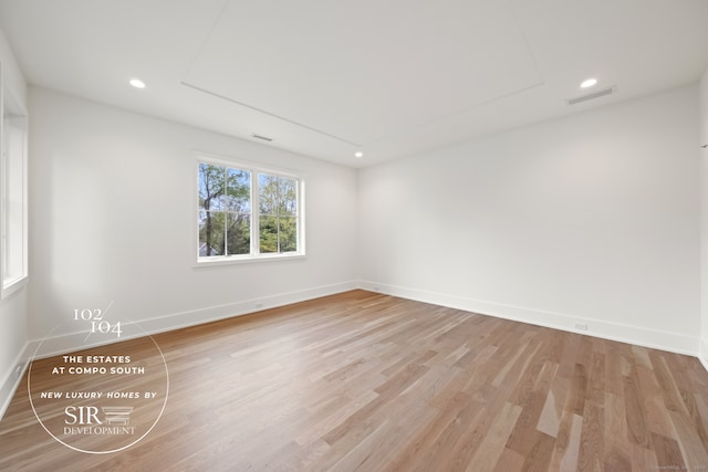104 Compo Rd S, Westport, CT 06880 - unfurnished room with light wood-type flooring, recessed lighting, baseboards, and visible vents