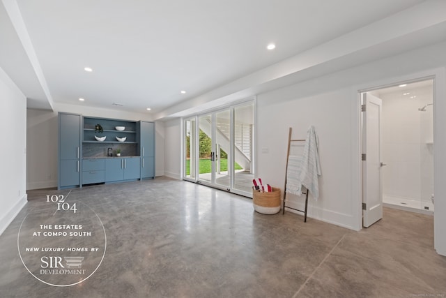 104 Compo Rd S, Westport, CT 06880 - basement featuring baseboards and recessed lighting